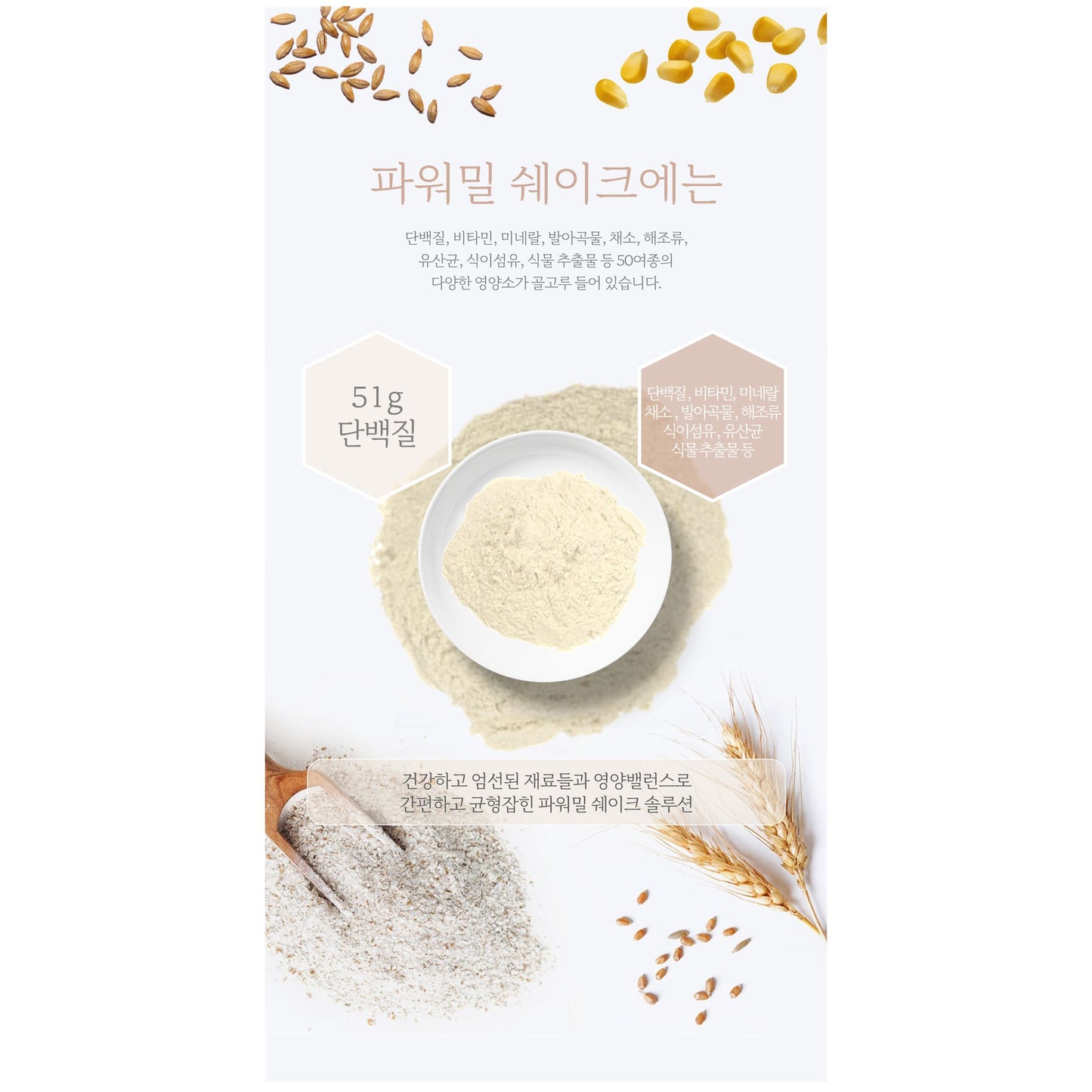 POWER MEAL (NOURISHMENT+) NUTRITIONAL BALANCE & ENHANCEMENT 50 KINDS OF POWER ENERGY SHAKE